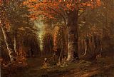 Gustave Courbet The Forest in Autumn painting